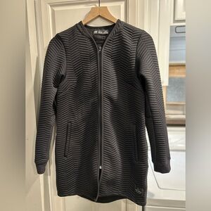 Helly-Hansen Womens Lillo Long Zip Sweater Jacket, 980 Ebony, Small